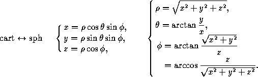 Cartesian To Spherical Equation Converter