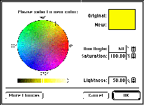 The palette window