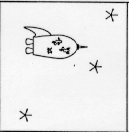 Square patch containing Spaceship and Stars