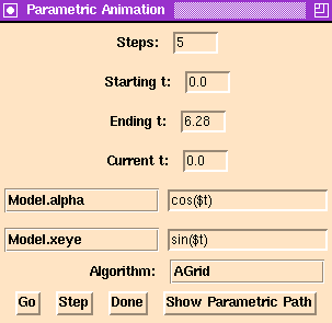 Parametric Animation Panel