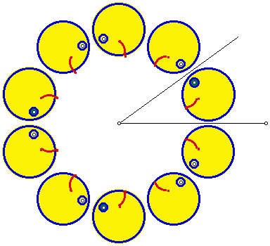 2 mirrors at 36 degree angle