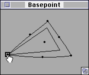 The base 
point is dragged to the lower left corner.